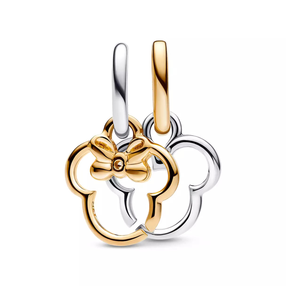 Mickey and Minnie Mouse Icons Split Dangle Charm