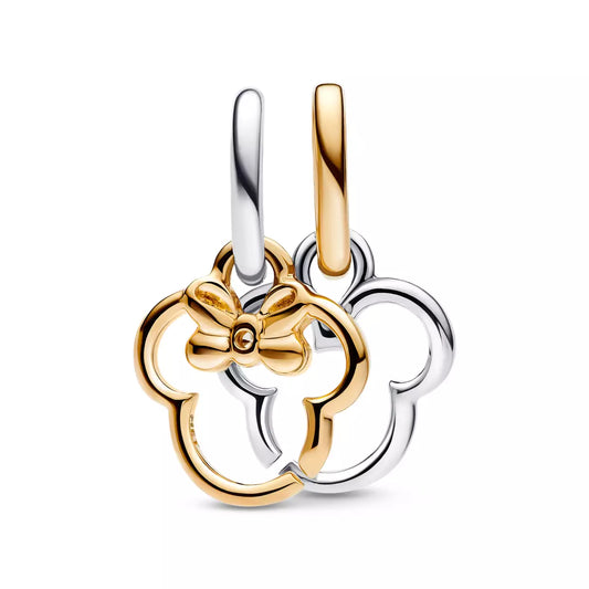 Mickey and Minnie Mouse Icons Split Dangle Charm