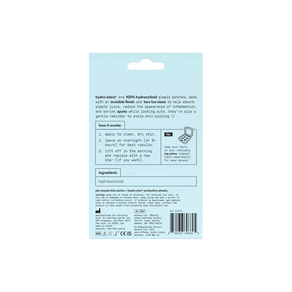 Starface Hydro-Stars Clear Facial Pimple Patch Refill - 32ct