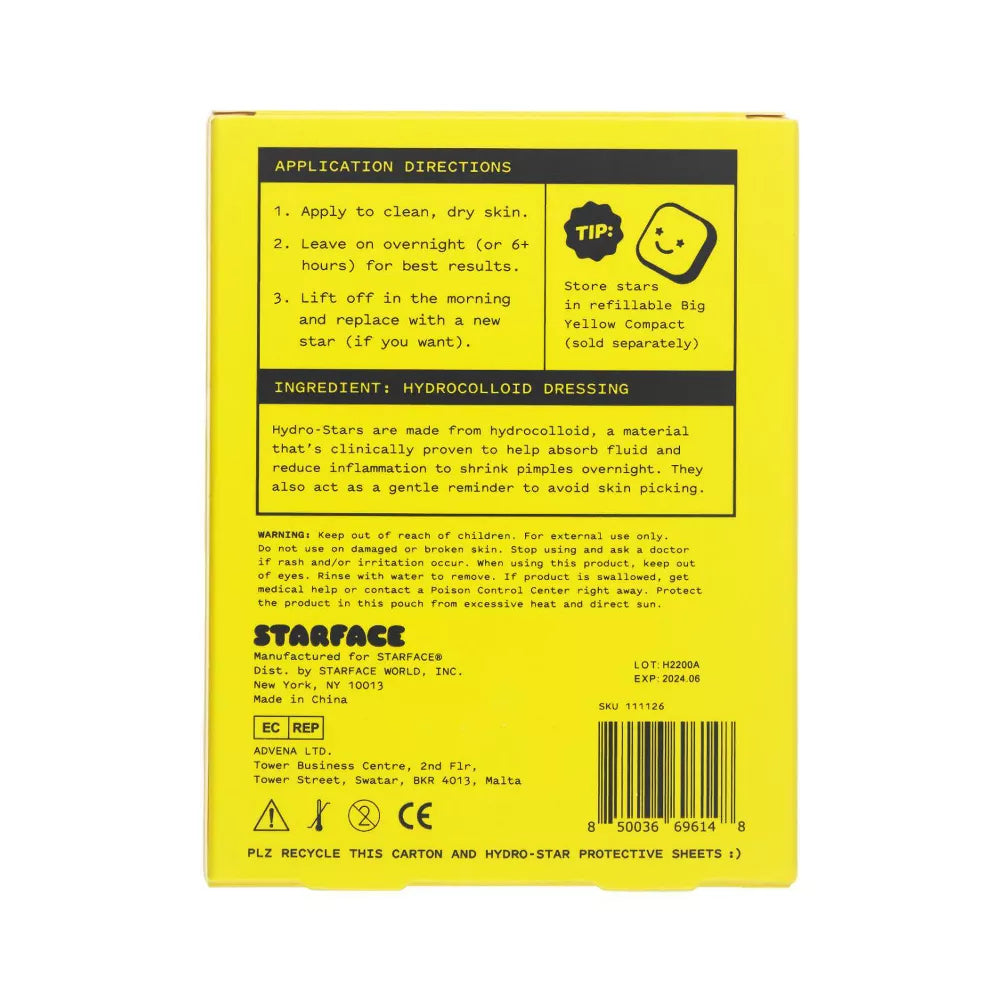 Starface Hydro-Stars Earth Star Pimple Patches - 32ct