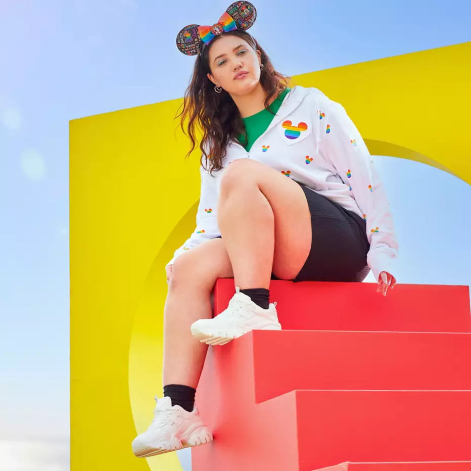 Mickey Mouse Icon Zip Hoodie for Women – Disney Pride Collection