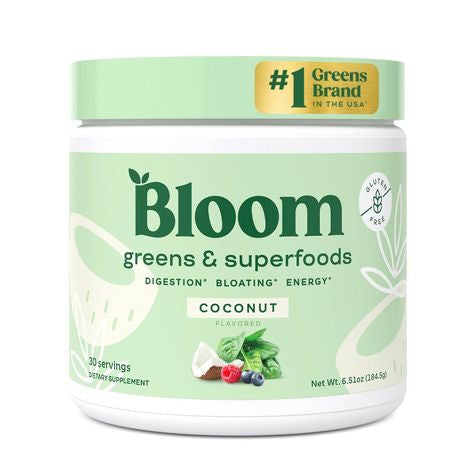 BLOOM NUTRITION Greens and Superfoods Powder - Coconut 30 ct