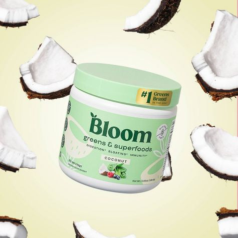 BLOOM NUTRITION Greens and Superfoods Powder - Coconut 30 ct