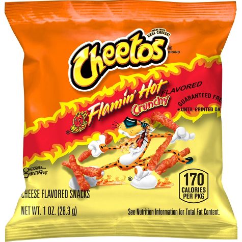 Cheetos Flamin' Hot Cheese Flavored Snacks - 10pzs