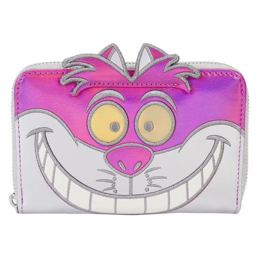 Disney100 Limited Edition Platinum Alice in Wonderland Cheshire Cat Cosplay Zip Around Wallet