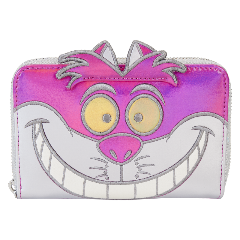 Disney100 Limited Edition Platinum Alice in Wonderland Cheshire Cat Cosplay Zip Around Wallet