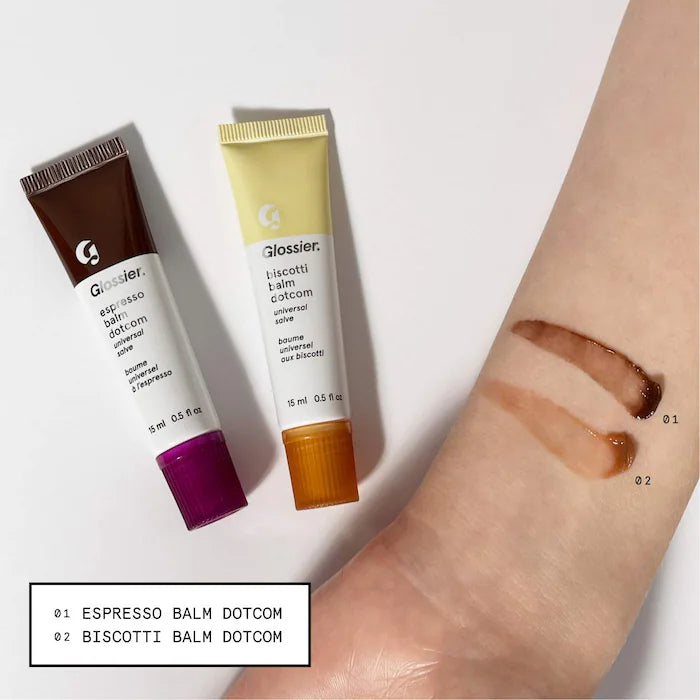 Glossier -Limited Edition Biscotti and Espresso Balm Dotcom Duo