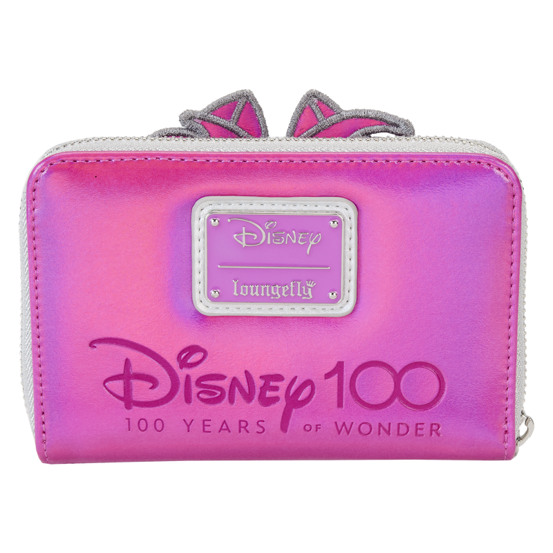 Disney100 Limited Edition Platinum Alice in Wonderland Cheshire Cat Cosplay Zip Around Wallet