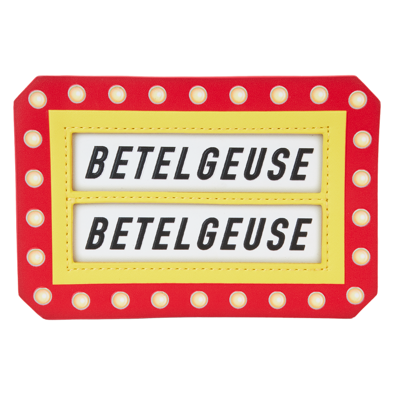 Beetlejuice Here Lies Betelgeuse Marquee Glow Large Card Holder