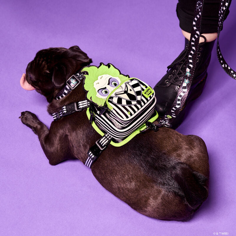 Beetlejuice Cosplay Mini Backpack Dog Harness