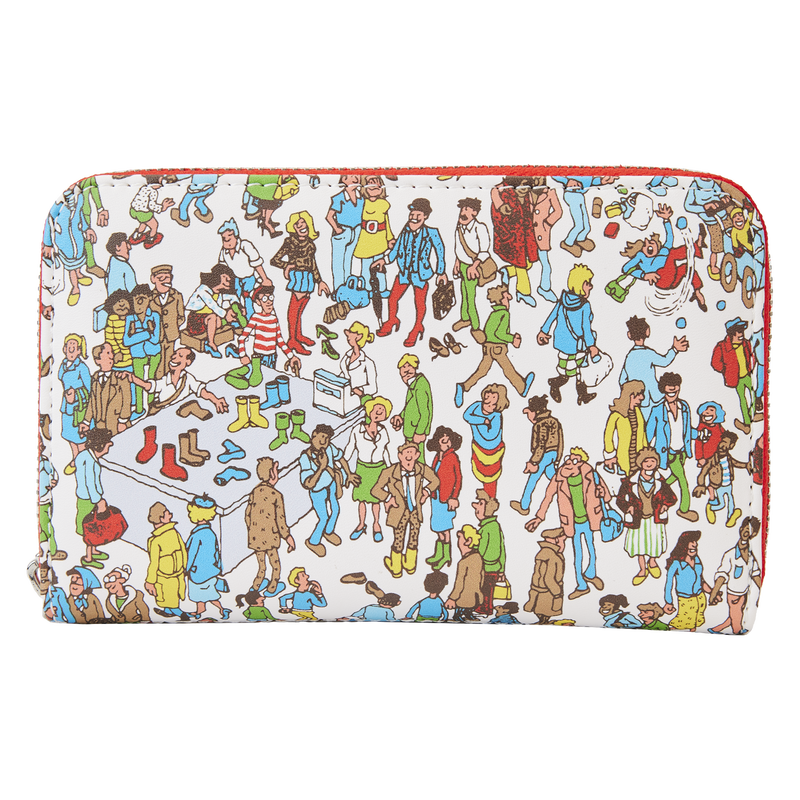 Where’s Waldo Allover Print Zip Around Wallet