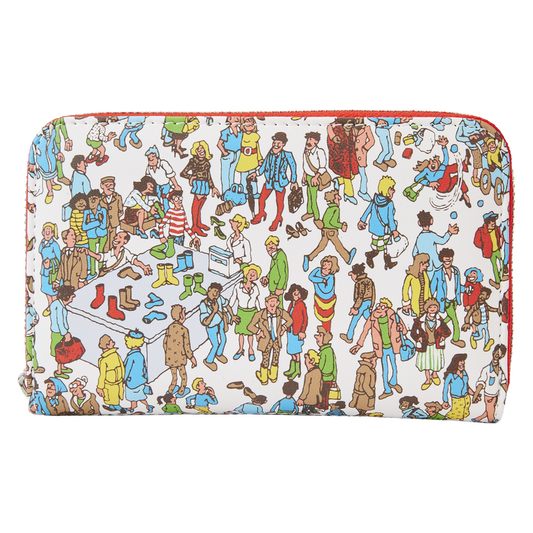 Where’s Waldo Allover Print Zip Around Wallet