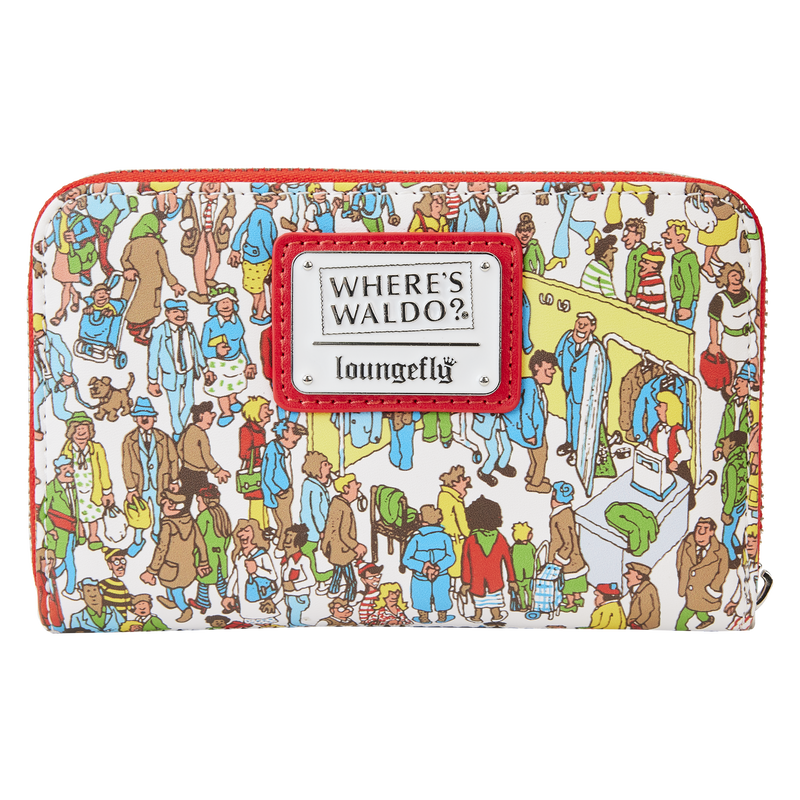 Where’s Waldo Allover Print Zip Around Wallet