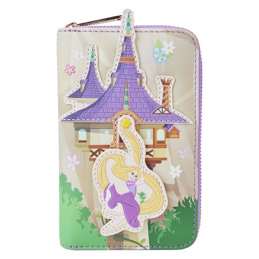 Tangled Rapunzel Swinging from the Tower Zip Around Wallet