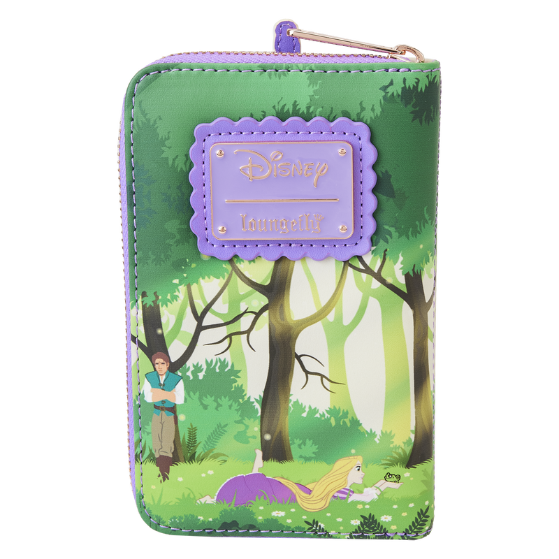 Tangled Rapunzel Swinging from the Tower Zip Around Wallet