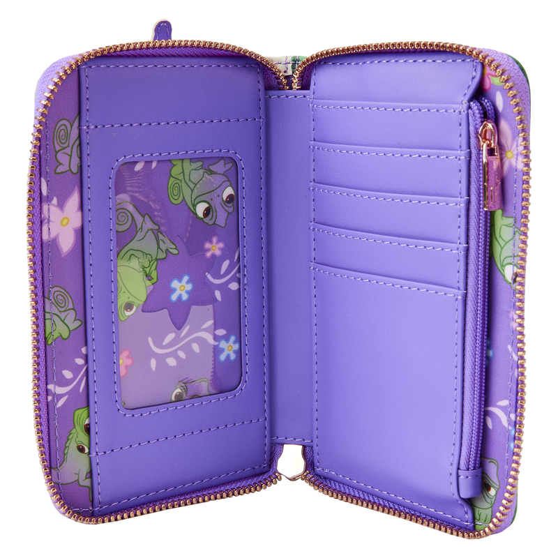 Tangled Rapunzel Swinging from the Tower Zip Around Wallet