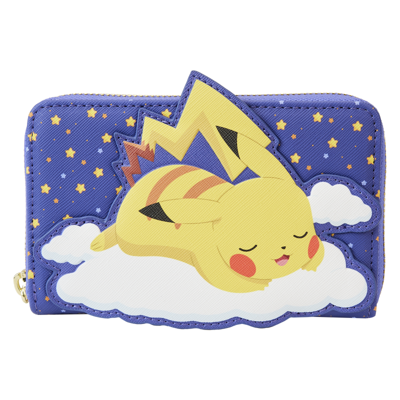 Sleeping Pikachu and Friends Zip Around Wallet