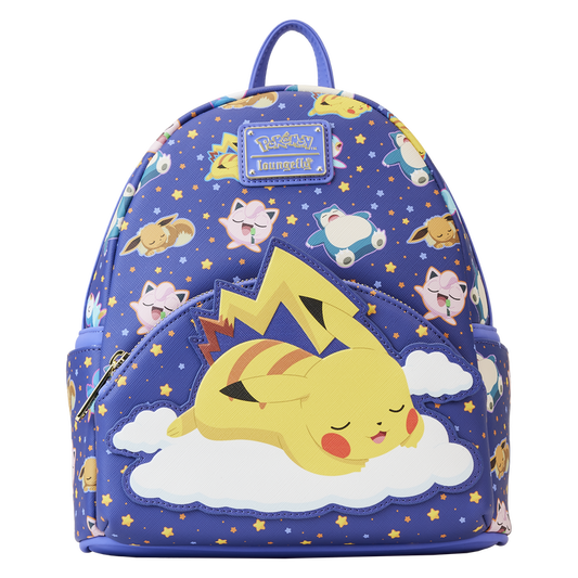 Sleeping Pikachu and Friends Mini Backpack