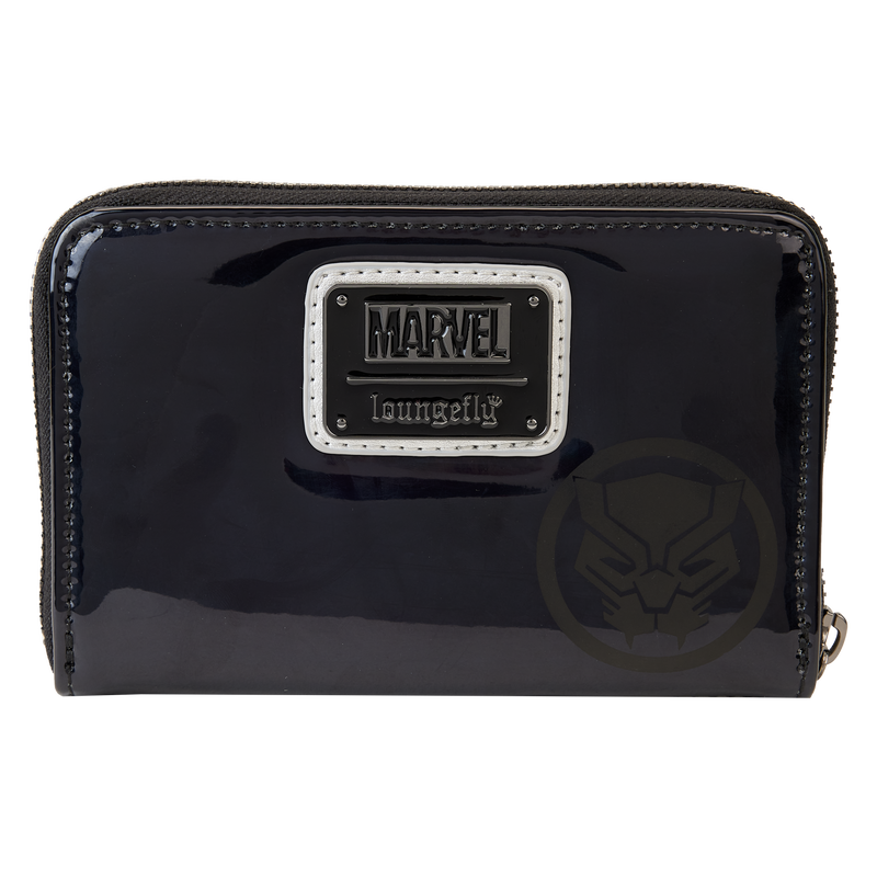 Marvel Metallic Black Panther Cosplay Zip Around Wallet