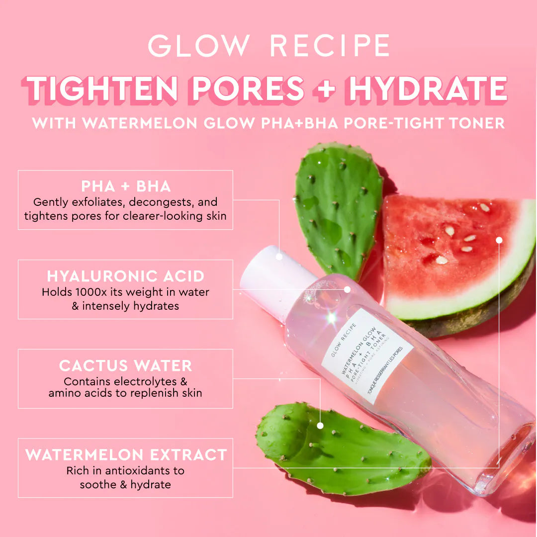 Watermelon Glow PHA + BHA Pore-Tight Toner - MINI 40 ML