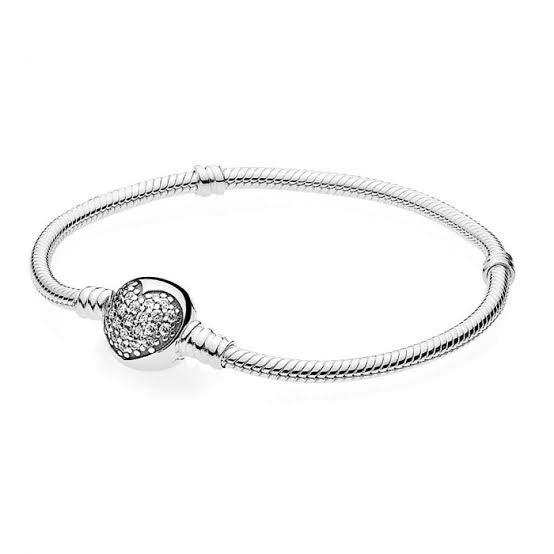 Pulsera corazón círculo pandora