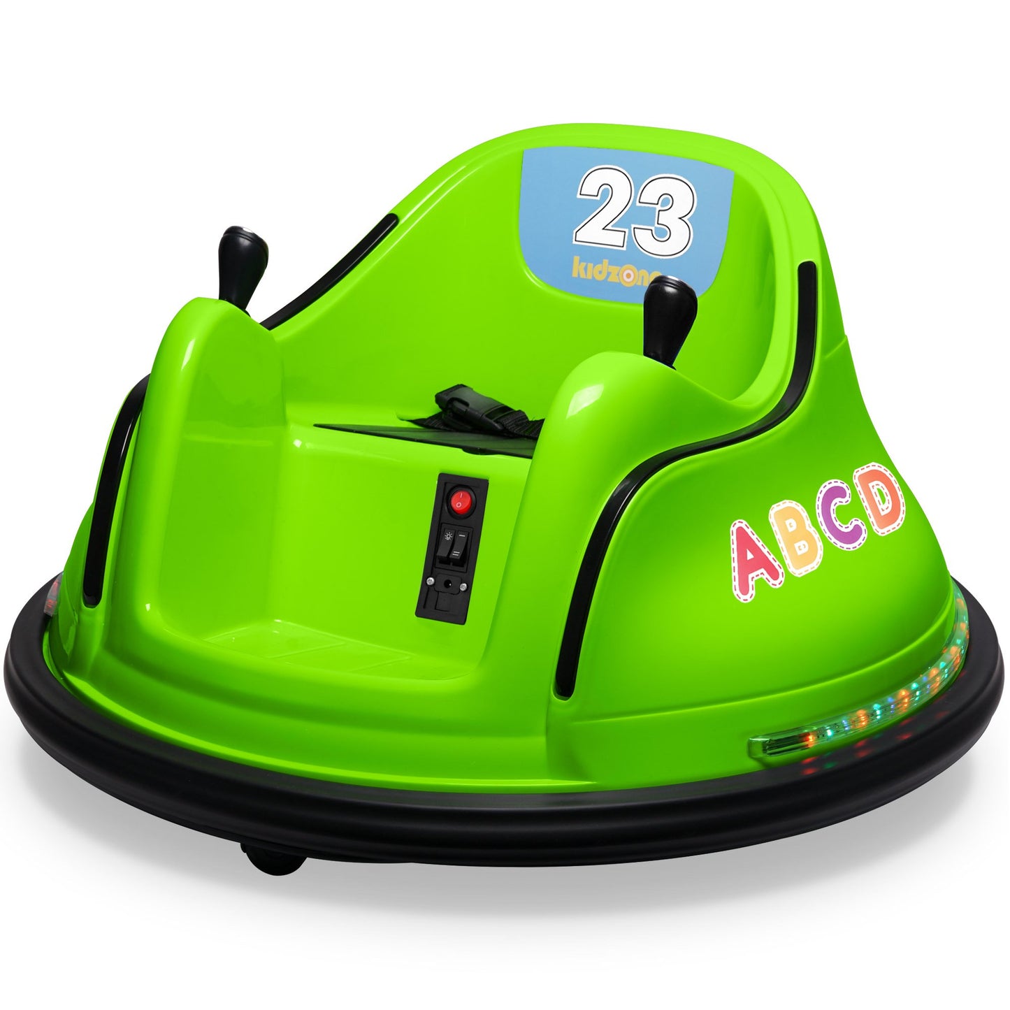 Kidzone DIY Número 6V Juguete para niños Paseo eléctrico en parachoques Coche Vehículo Control remoto 360 Spin Certificado ASTM 1,5-6 años