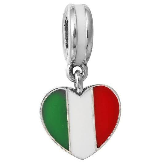 Pandora bandera Italia importado charm