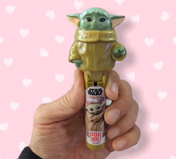 Baby Yoda Star Wars Mandolorian Pop Ups Lollipop -