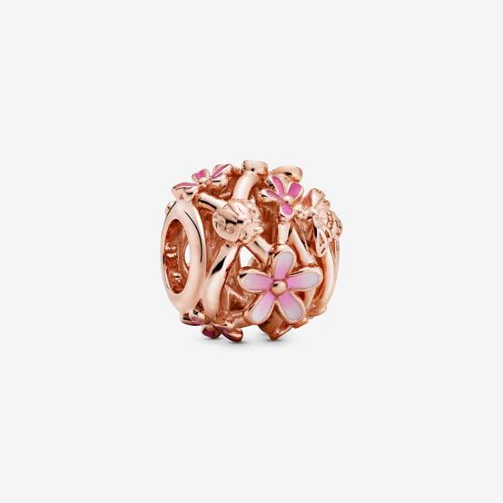 PANDORA 14K ORO ROSA MARGARITAS Charm