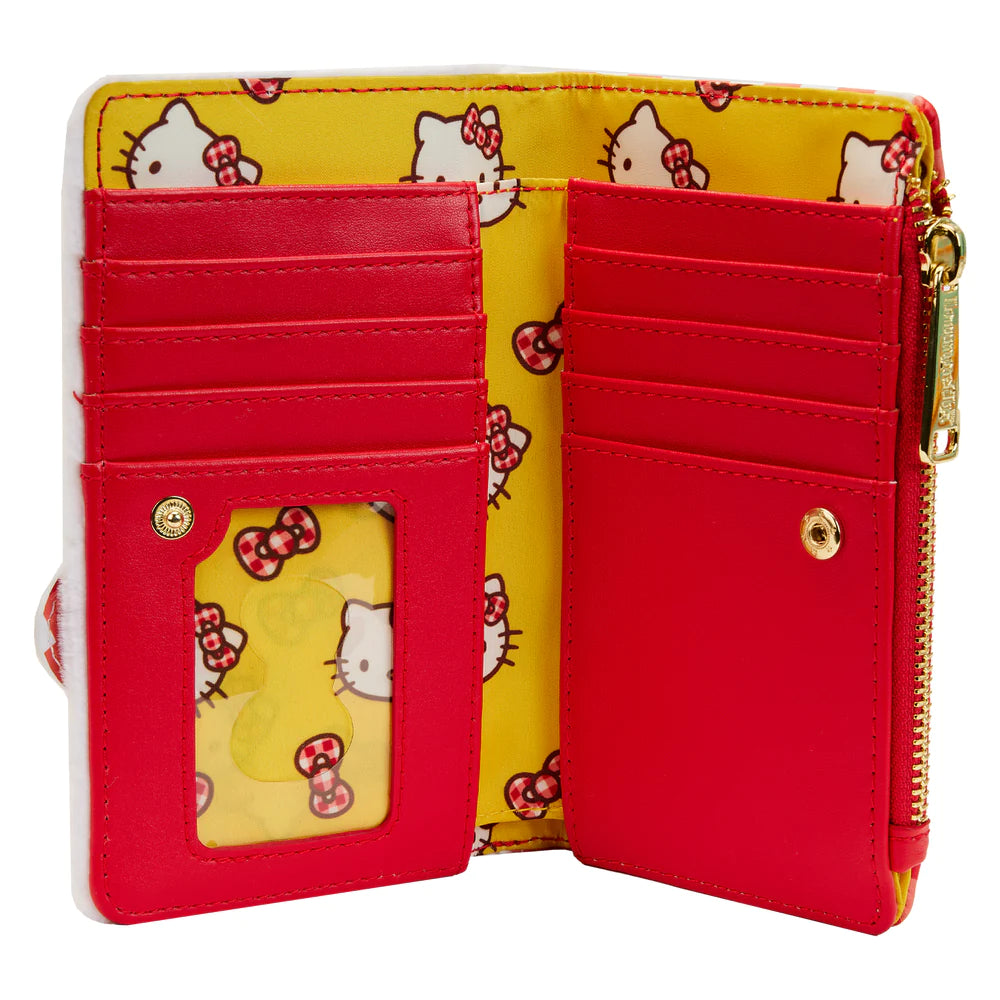 Hello Kitty Gingham Cosplay Flap Wallet