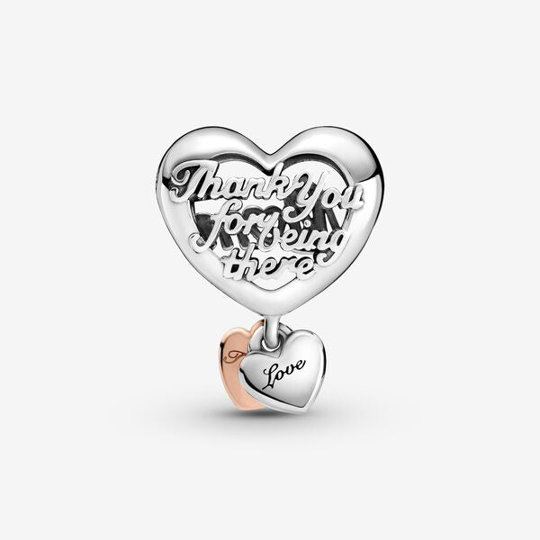 Thank You Mom Heart Charm