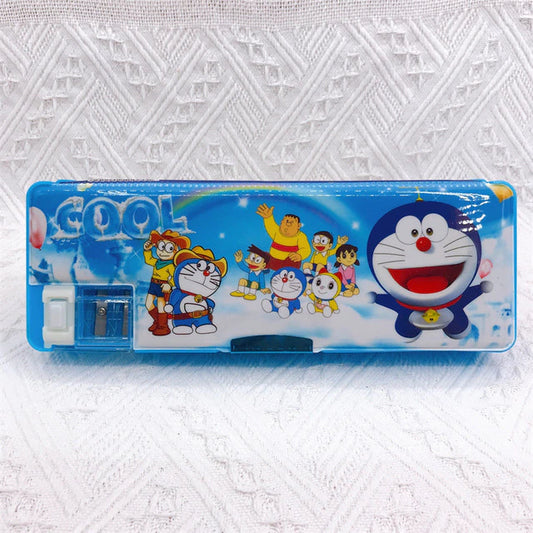 Estuche con dos espacios 23x8x3cm - Doraemon