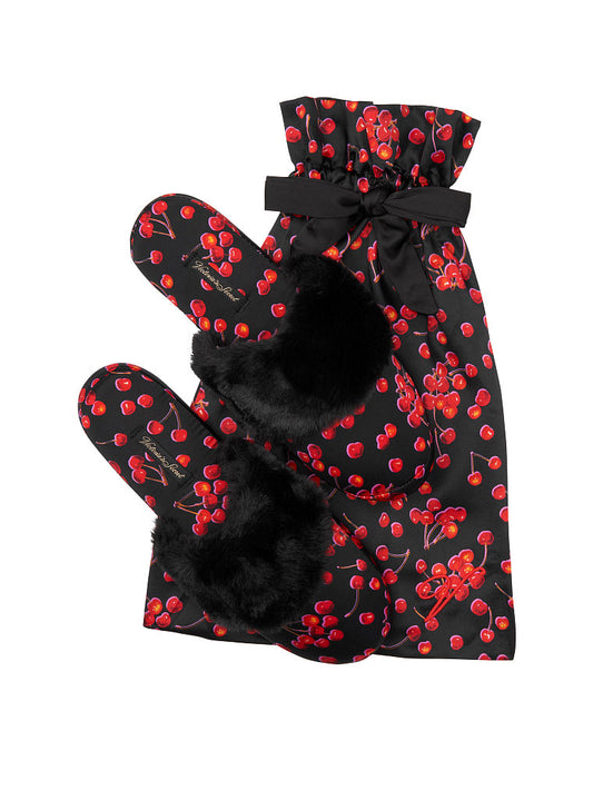 Signature Satin Slipper-Cerezas