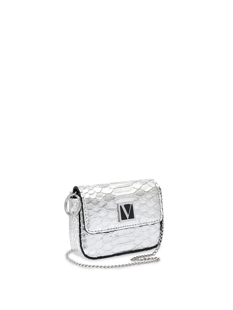 The Victoria Micro Shoulder Bag-Plata