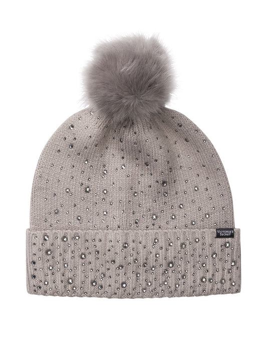 Pom Pom Hat-Gris
