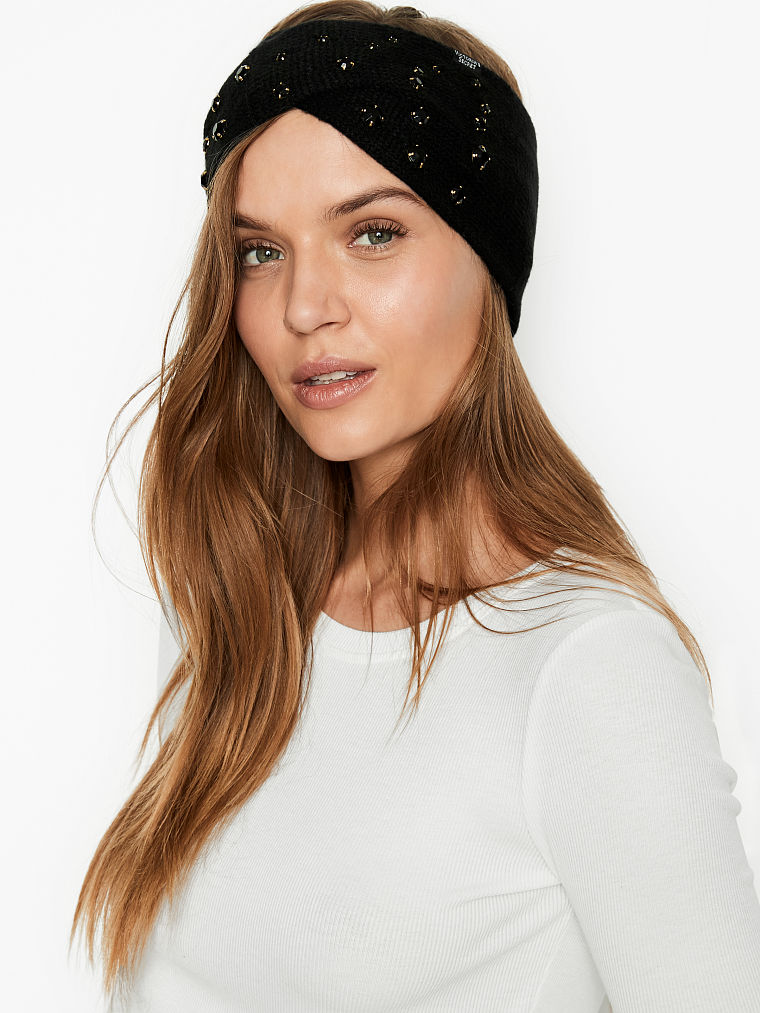 Ear Warmer Headband-Negro