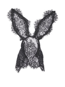 Embellished Lace Bunny Ears