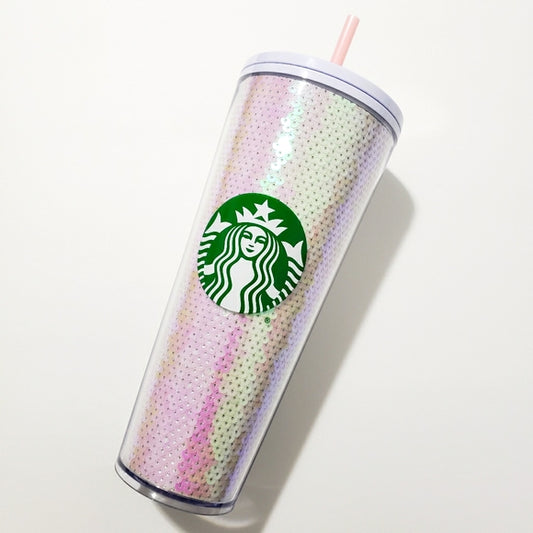 Nuevo! Vaso Starbucks Edicion Navidad 2020 24 oz Lentejuelas Blanco