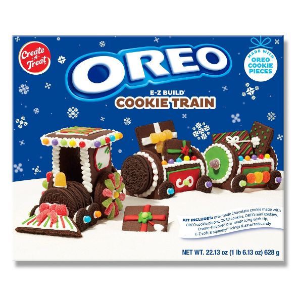 Oreo Holiday Medium Train Cookie Kit - 22.13oz