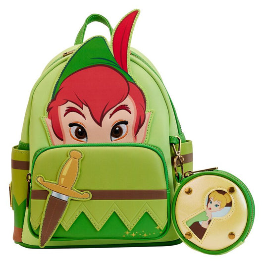 Limited Edition Exclusive - Peter Pan and Tinker Bell Cosplay Mini Backpack with Coin Purse