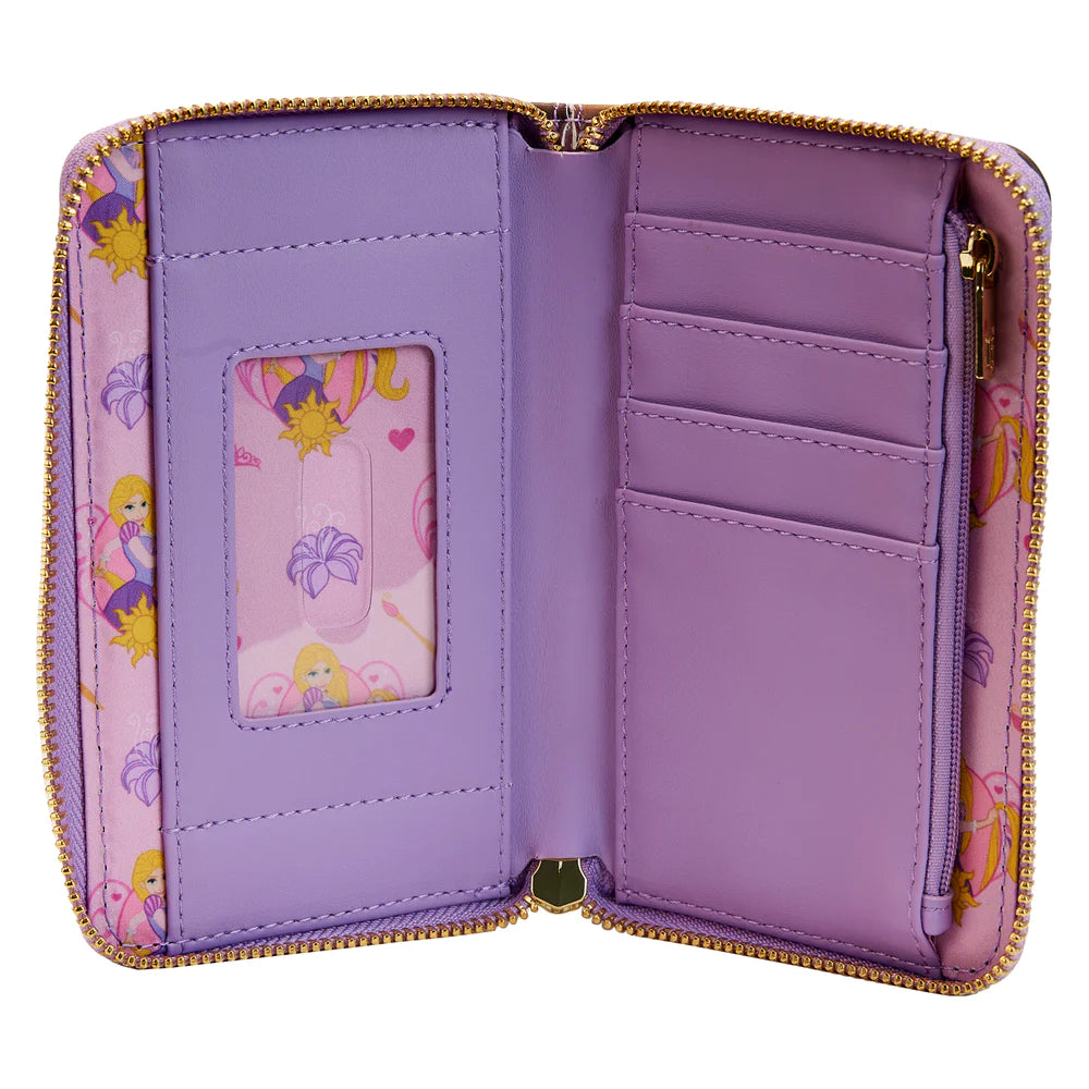 Rapunzel Princess Scene Zip Around Wallet