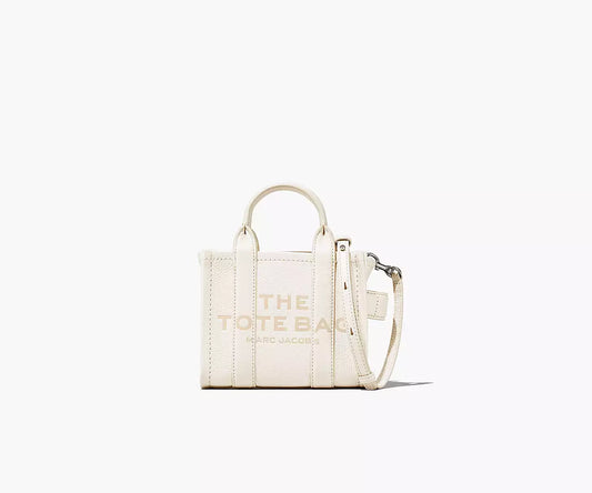 THE LEATHER MICRO TOTE BAG- Cotton