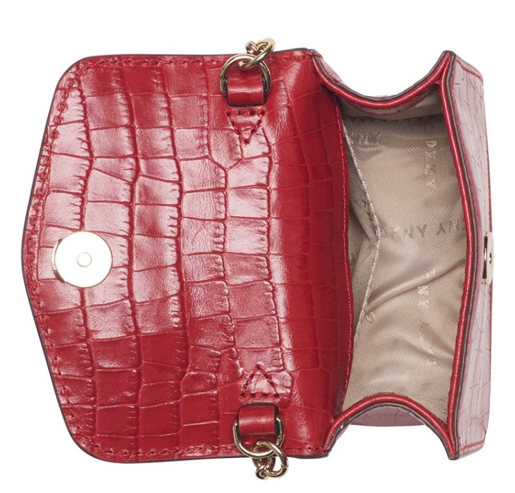 DKNY bolso de piel  mini roja