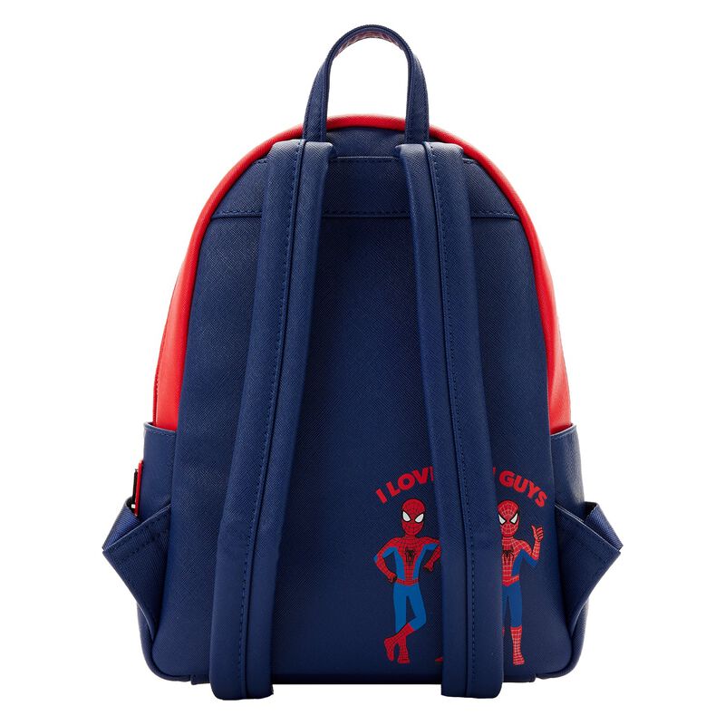 Exclusive - Spider-Man Triple Pocket Multi Logo Mini Backpack