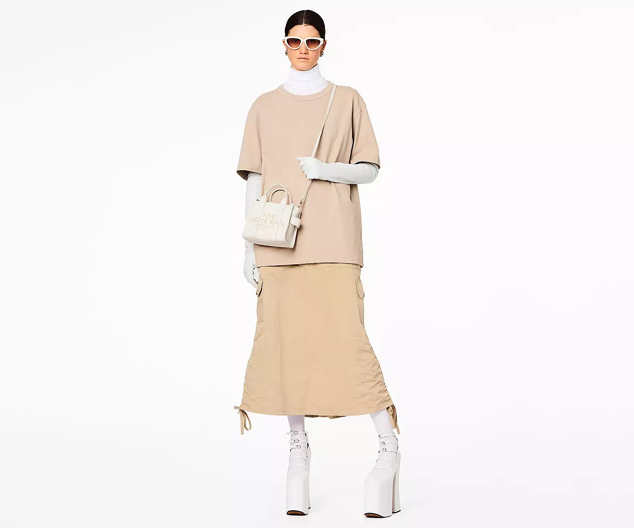THE LEATHER MICRO TOTE BAG- Cotton