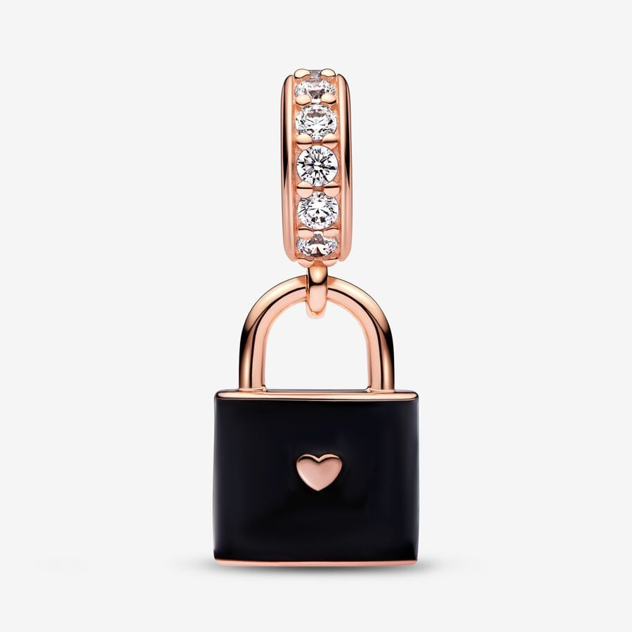 Love Padlock Dangle Charm