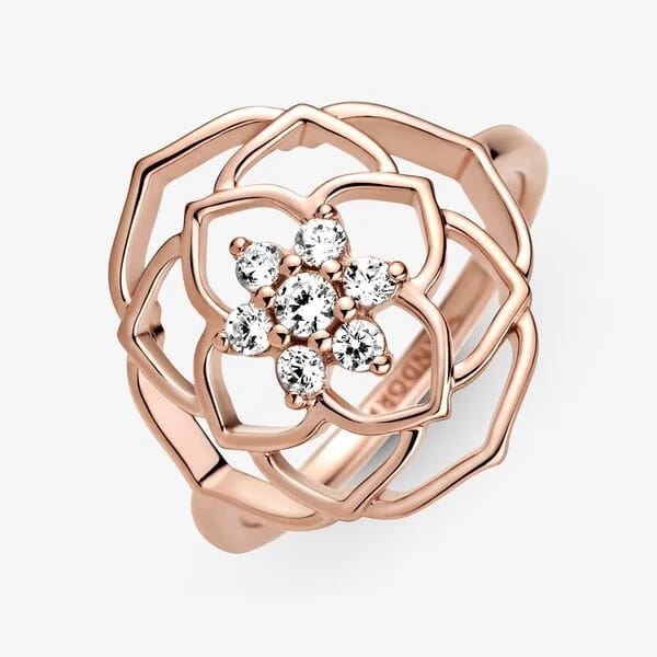 Rose Petals Statement Ring