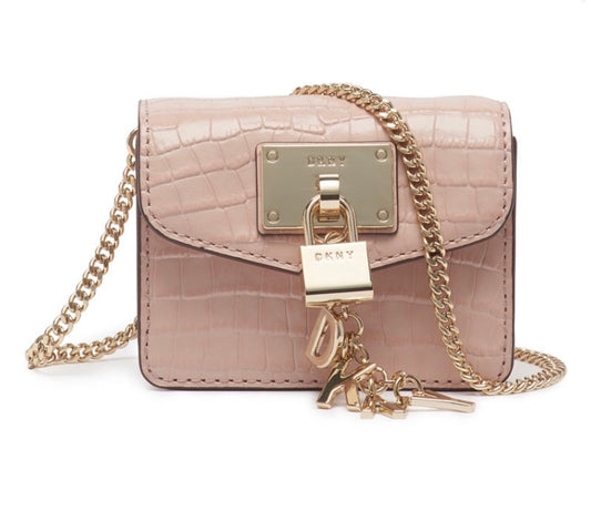 DKNY bolso de piel  mini rosa