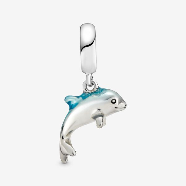 Shimmering Dolphin Dangle Charm