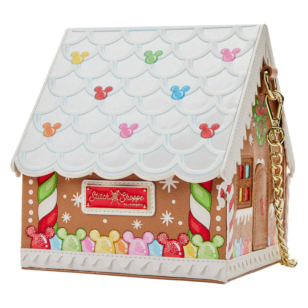 Stitch Shoppe Minnie Mouse Gingerbread House Crossbody Bag